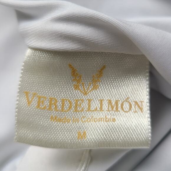 Verdelimon NEW One Piece Swimsuit Gingham Halter Ruffle Size Medium Preppy NWT - Picture 7 of 8